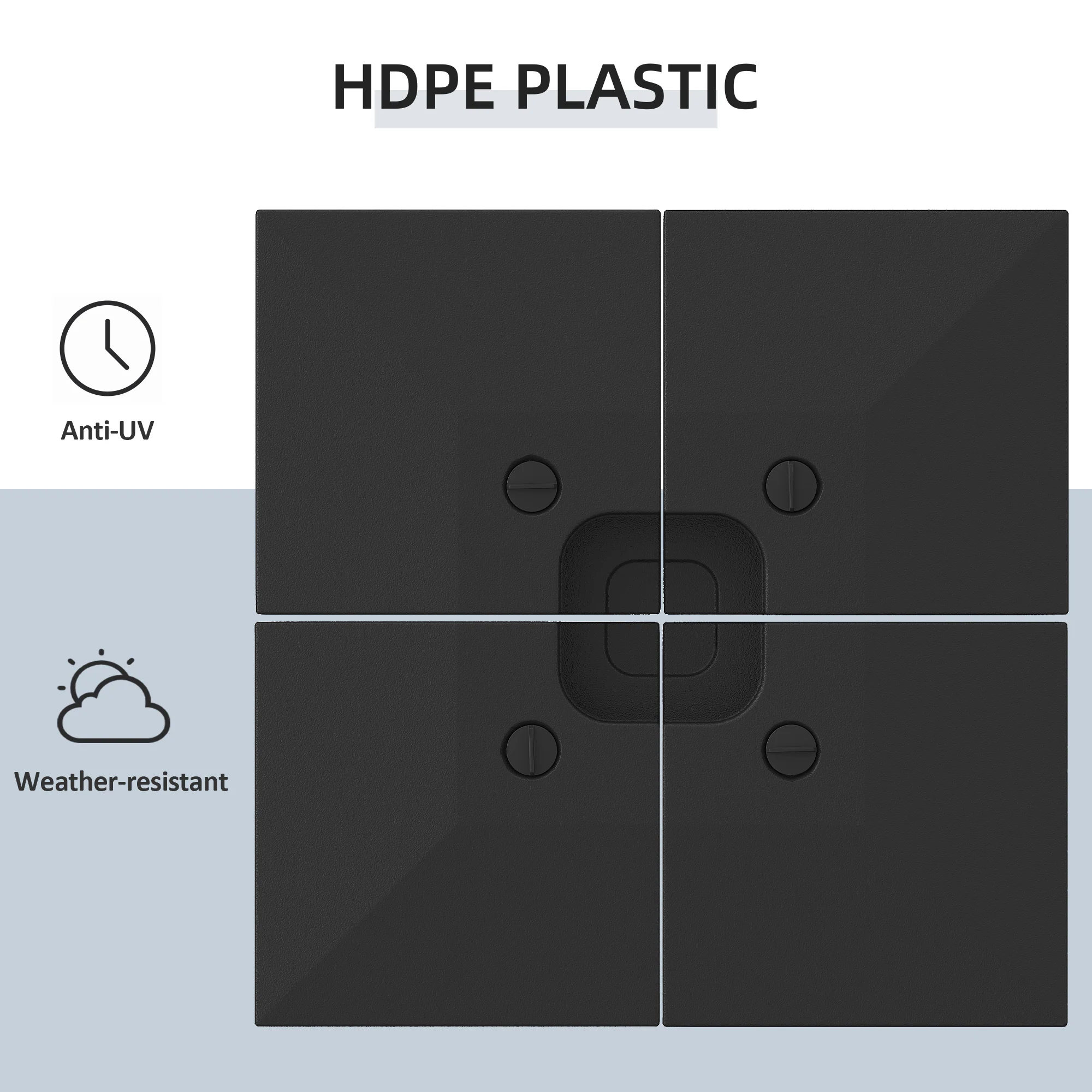 HDPE PLASTIC

- Anti-UV
- Weather-resistant