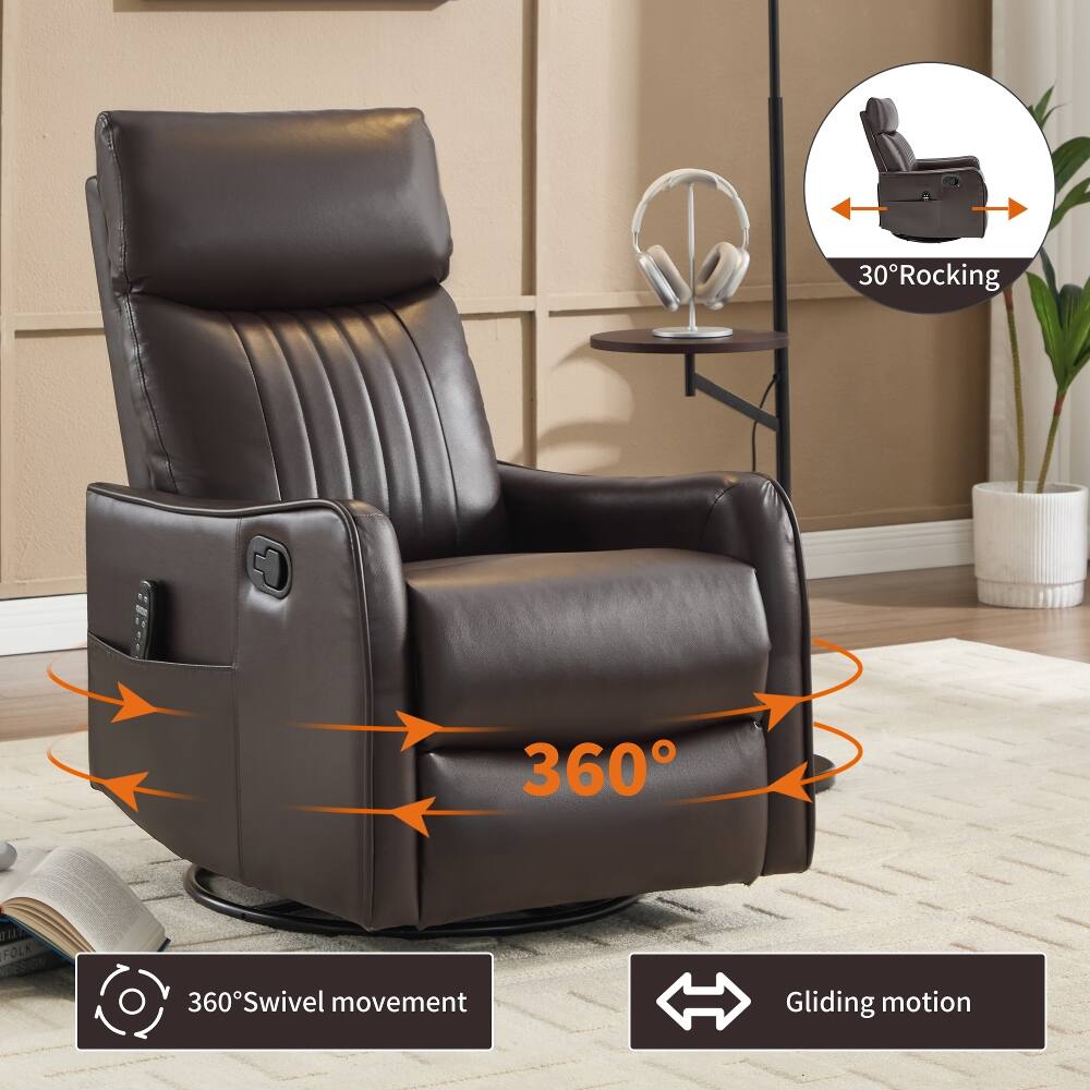 30° Rocking  
360° Swivel movement  
360°  
Gliding motion