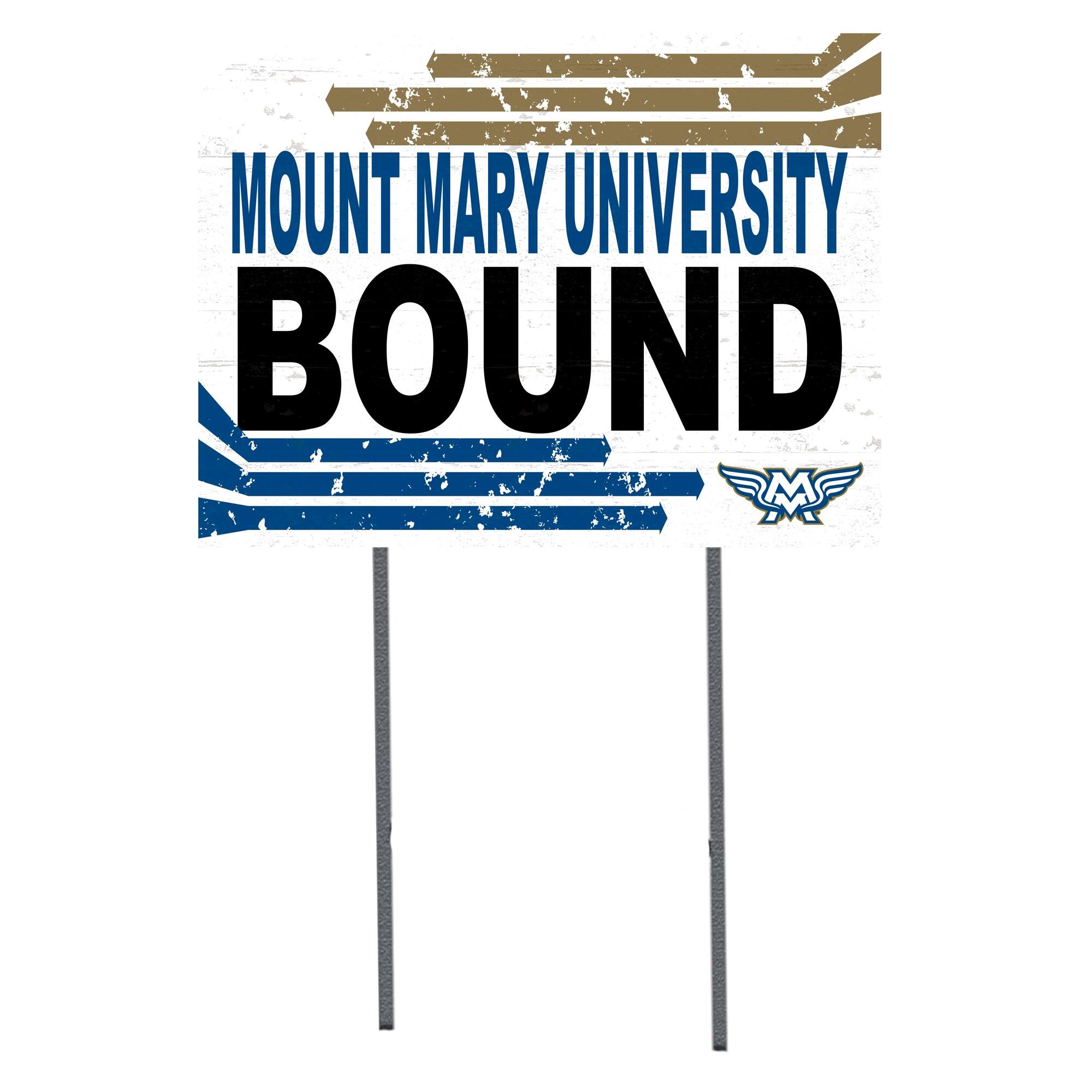 White Mount Mary Blue Angels 18" x 24" Bound Yard Sign