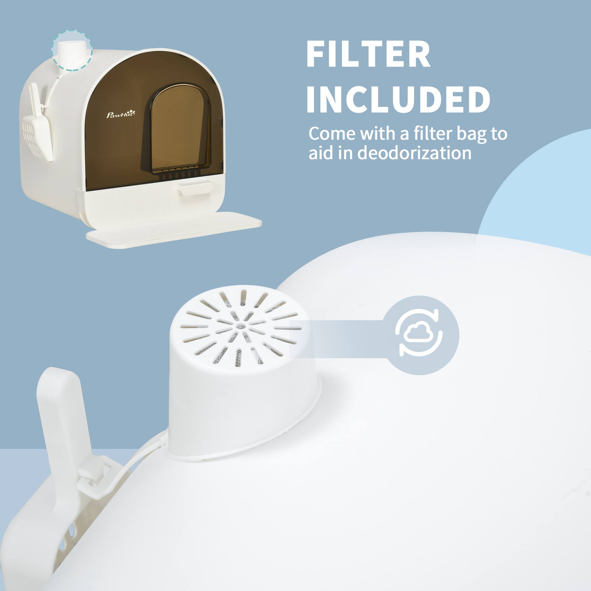 FILTER INCLUDED  
Come with a filter bag to aid in deodorization