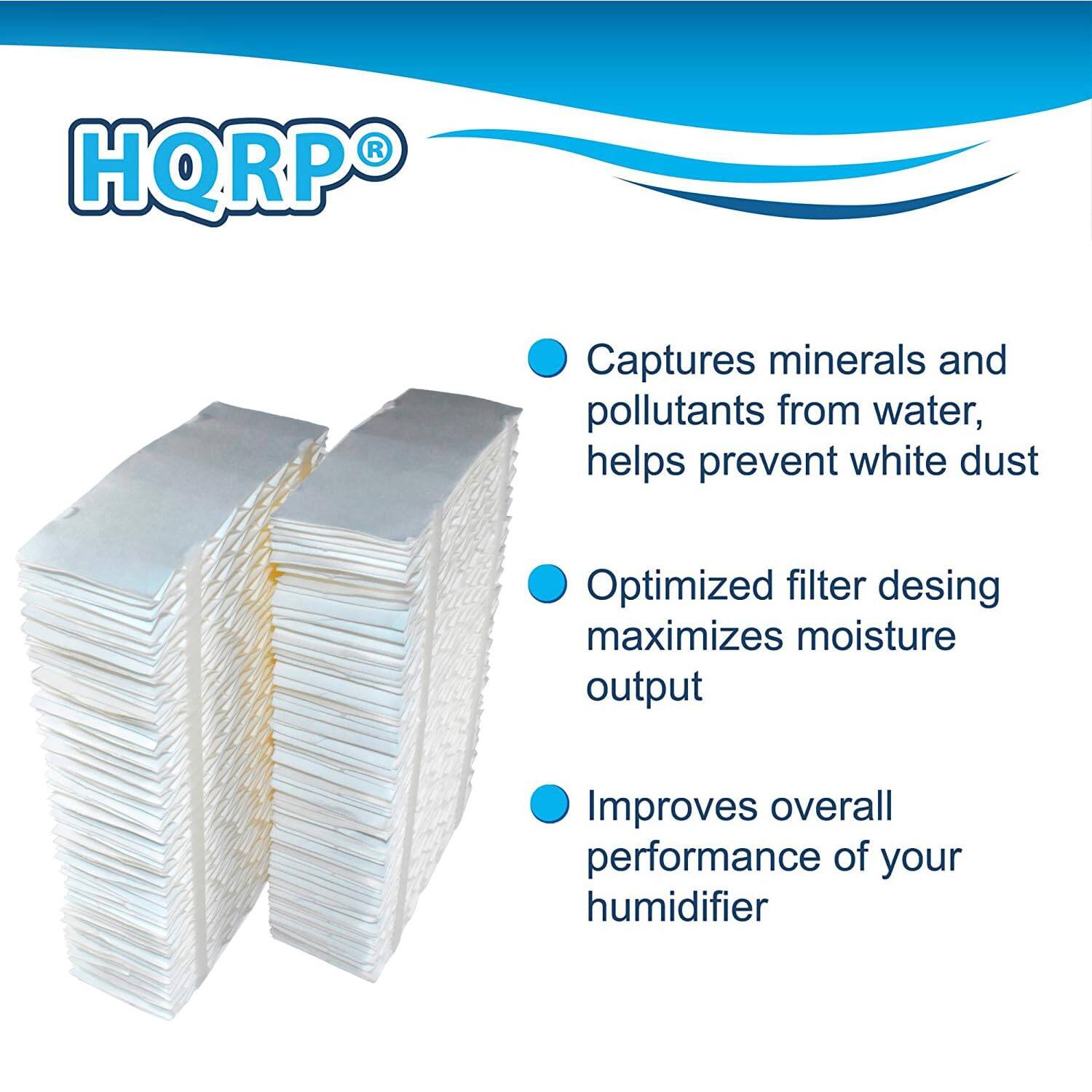 HQRP®

- Captures minerals and pollutants from water, helps prevent white dust
- Optimized filter design maximizes moisture output
- Improves overall performance of your humidifier