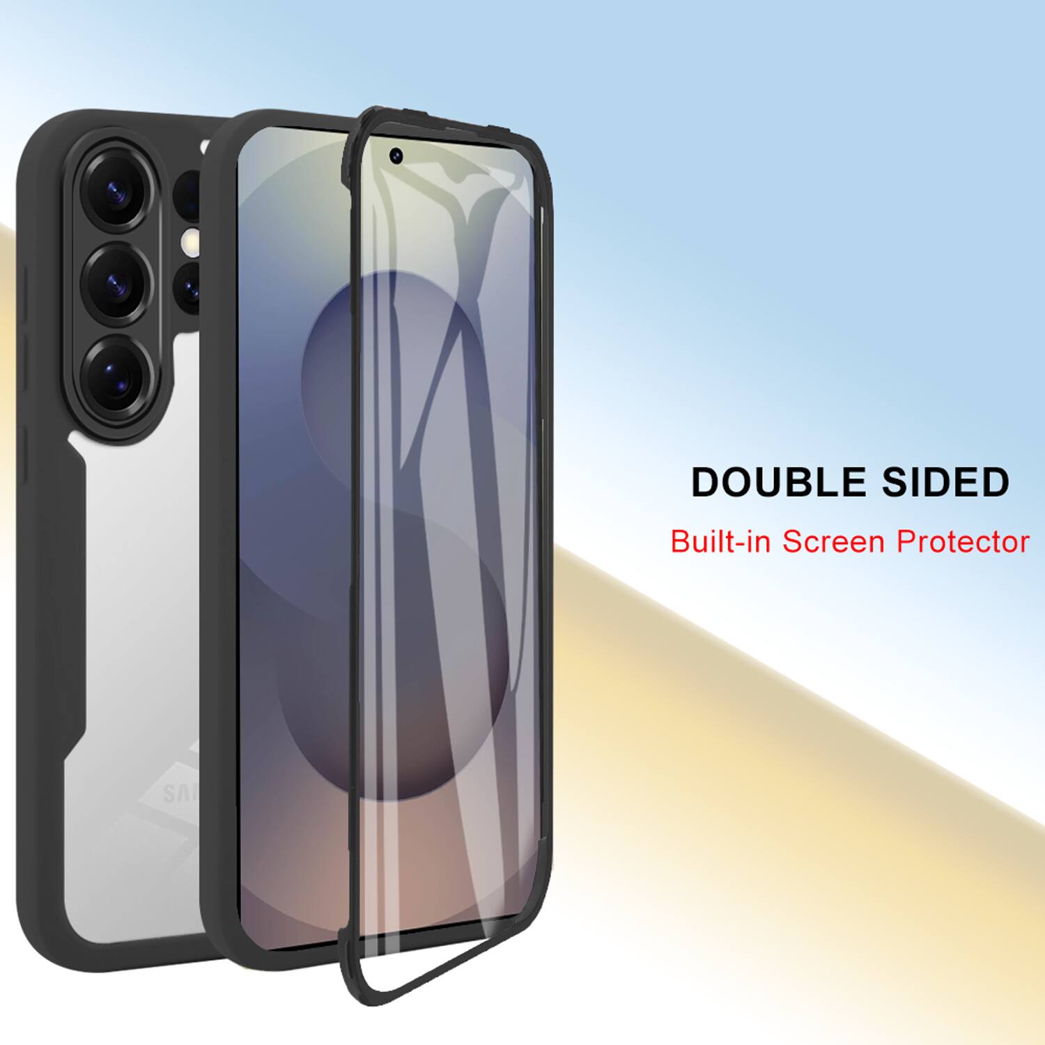 DOUBLE SIDED Built-in Screen Protector
