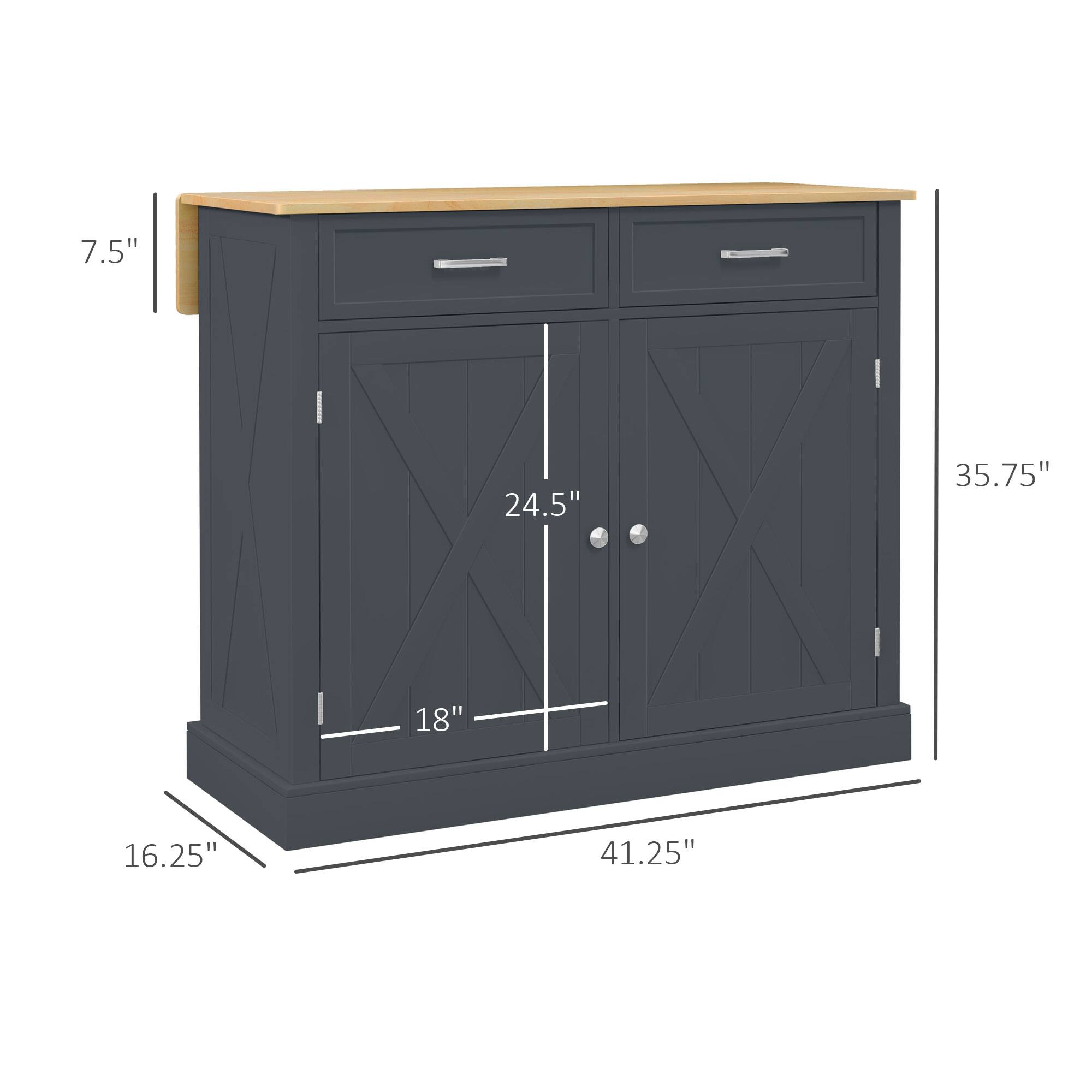 7.5"  
24.5"  
35.75"  
18"  
16.25"  
41.25"