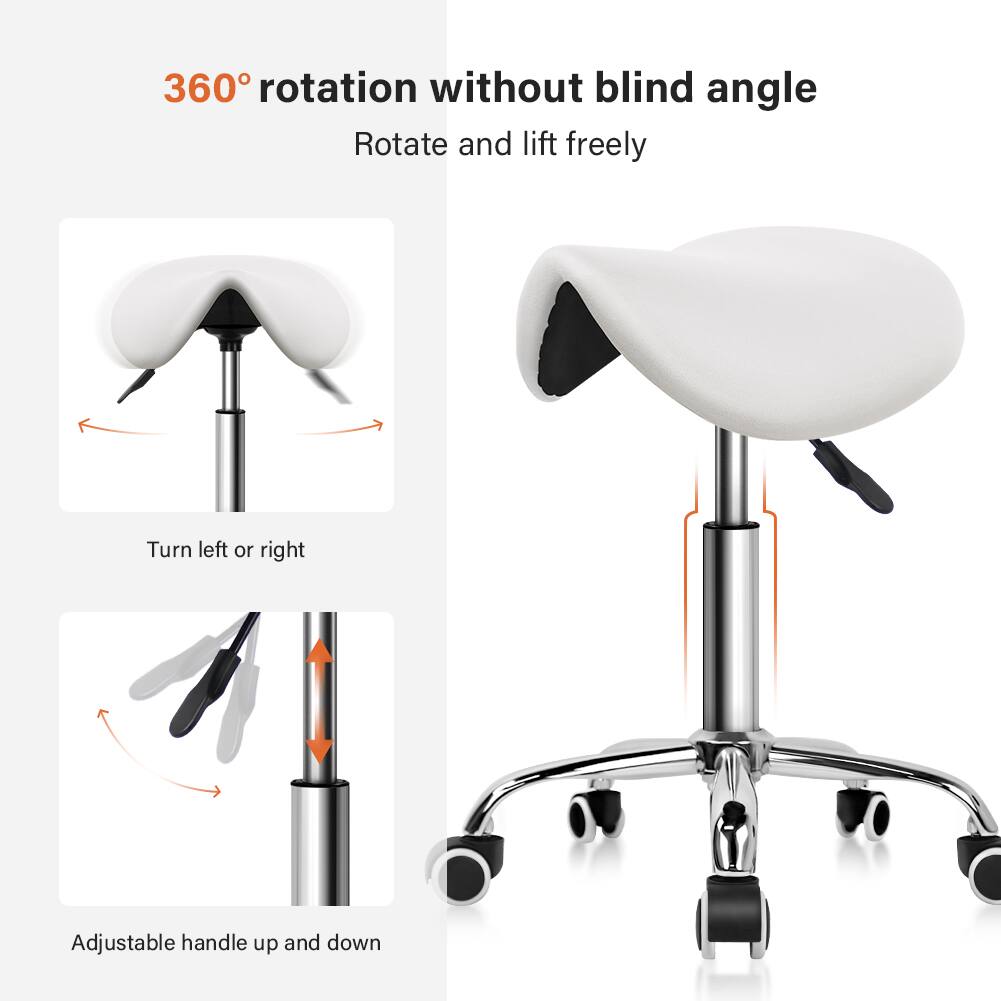 360° rotation without blind angle  
Rotate and lift freely  

Turn left or right  

Adjustable handle up and down