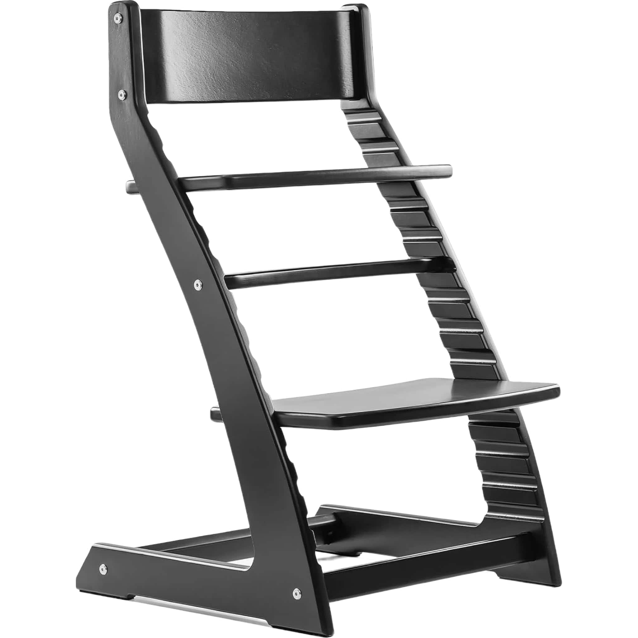 JETRANSPORT - Grey Wooden High Chair For | The Grow-with-me Adjustable Modern Farmhouse & Scandinavian Kitchens A Smart - Black