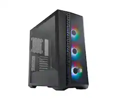 Cooler Master - MasterBox 520 Mesh Black, ATX Mid-Tower, Mesh Front, Tempered Glass, USB 3.2 Type-C - Black