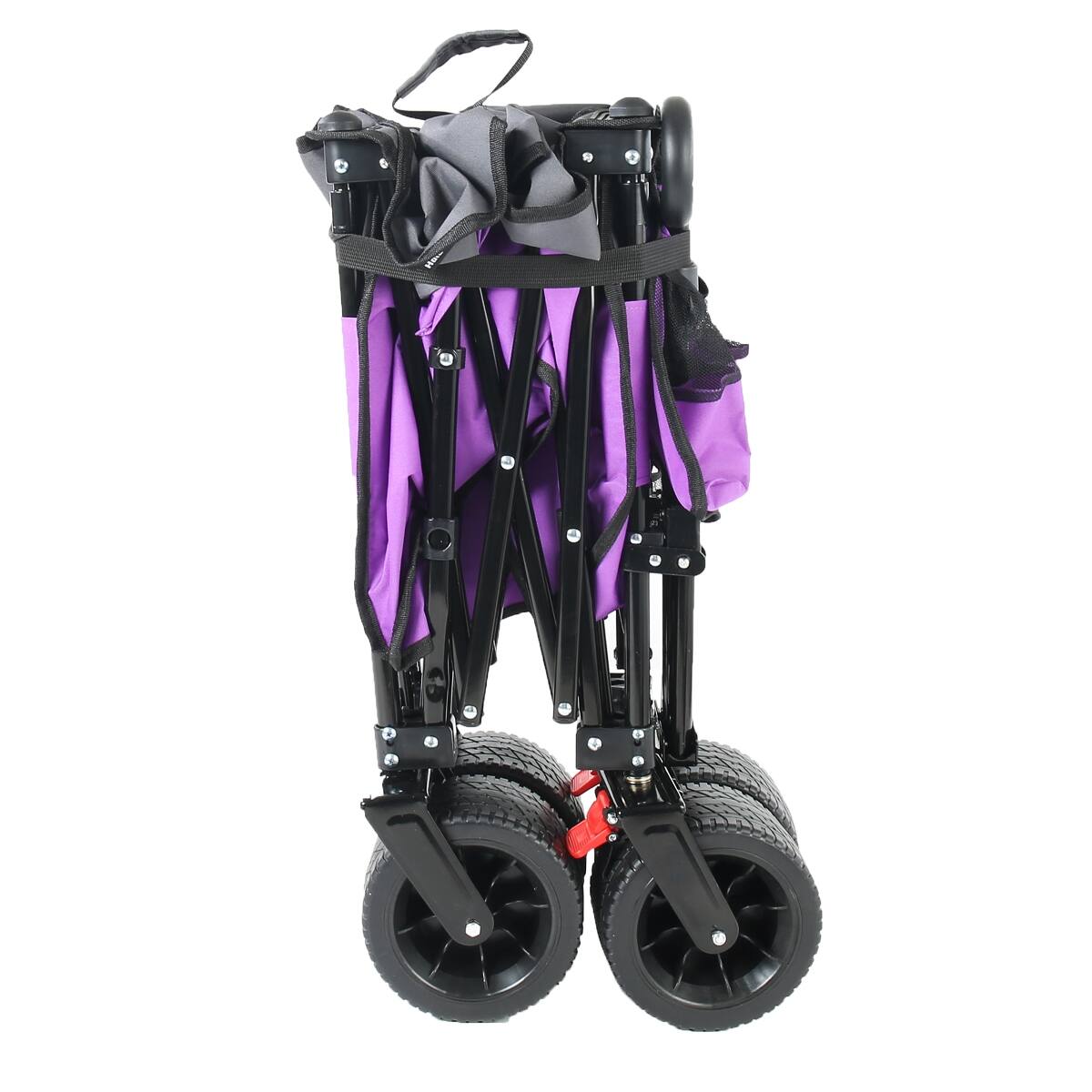 Alt View 4. Loheer - Loheer Heavy Duty Folding Wagon Cart with Removable Canopy and All Terrain Wheels for Camping and Transport.