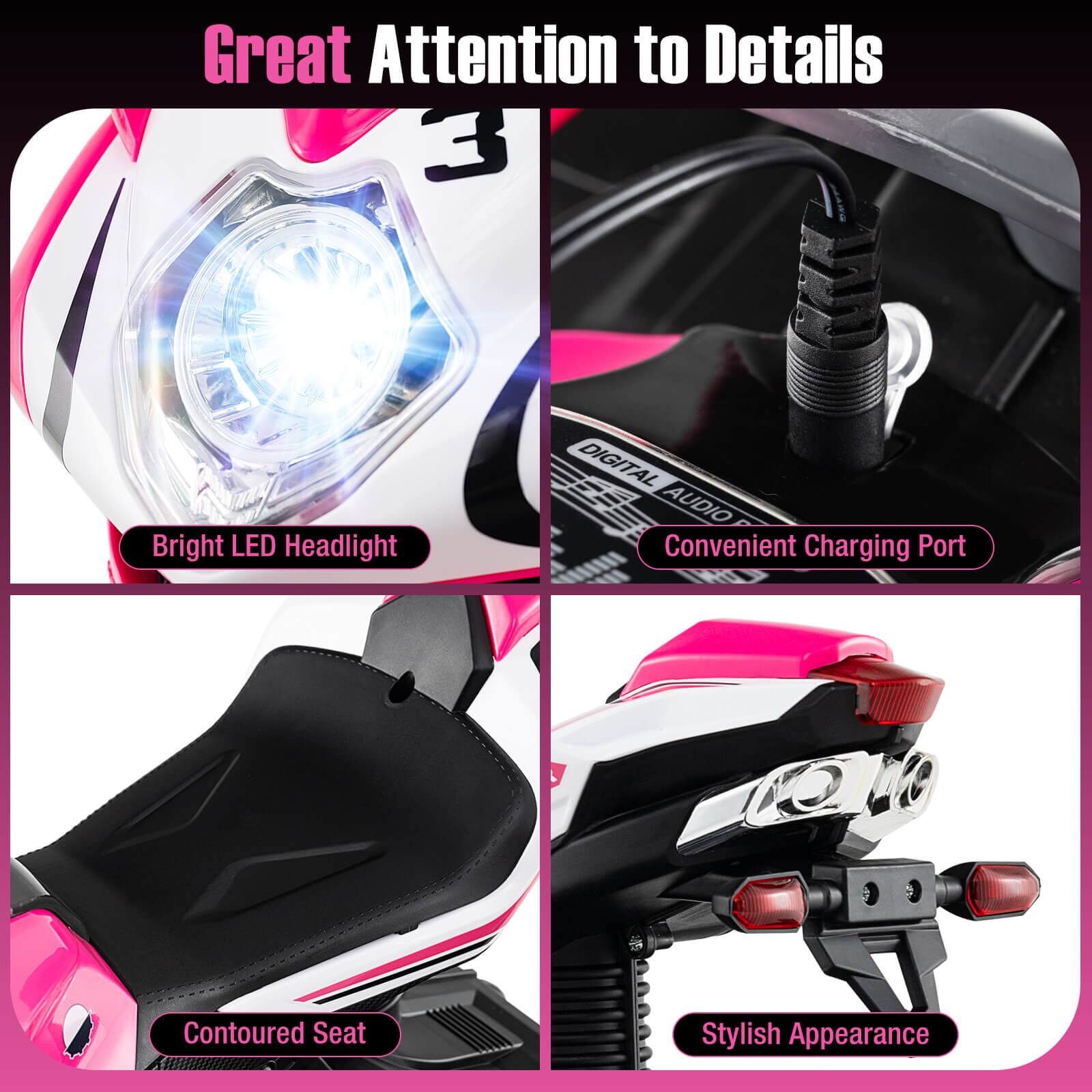 Great Attention to Details

- Bright LED Headlight
- Convenient Charging Port
- Contoured Seat
- Stylish Appearance