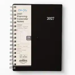 Blue Sky - 2027 Weekly & Monthly Planner Notes, 5.875"x8.625", Enterprise