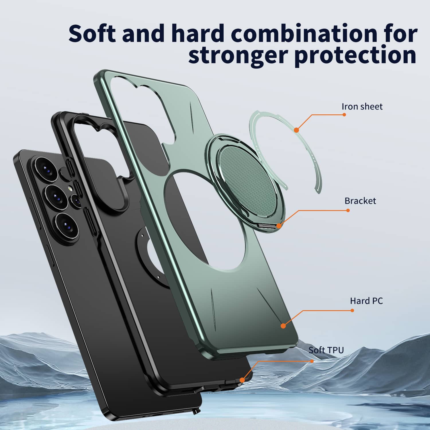 UUCOVER - For Samsung Galaxy S26 Ultra Magnetic Case Rotatable Kickstand Ring, MagSafe Compatible Shockproof Anti-Scratch Cover - Purple price history on PriceWatchPro