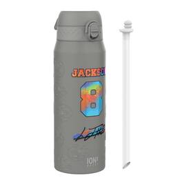 NFL PA ION8 Thermal Steel Water Bottle - Signature Series Lamar Jackson - Gray