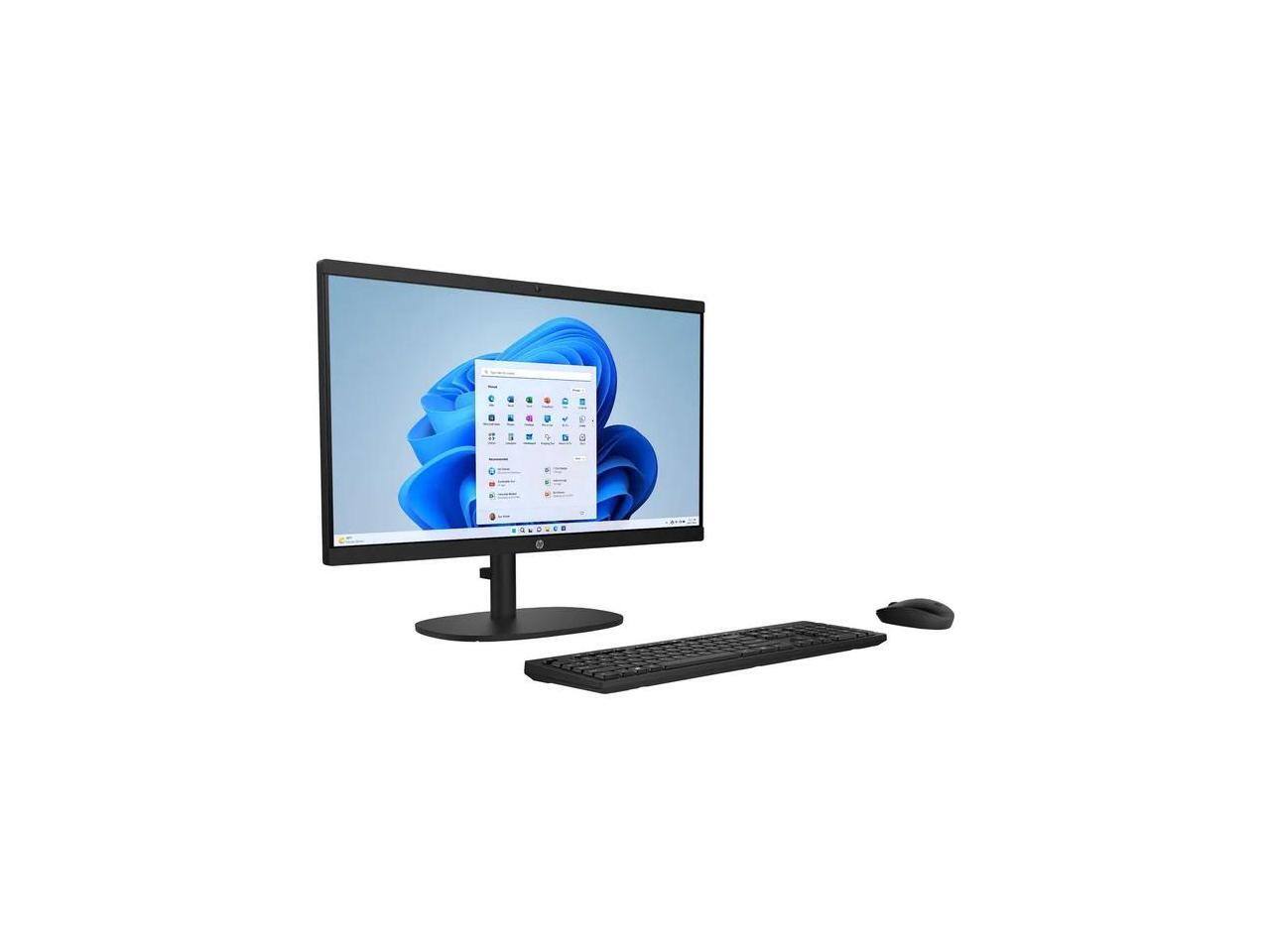 Alt View 2. HP - HP 22-DG00 22" All-in-One Desktop Pentium Silver J5040 8GB 128GB Windows 11 - Black.