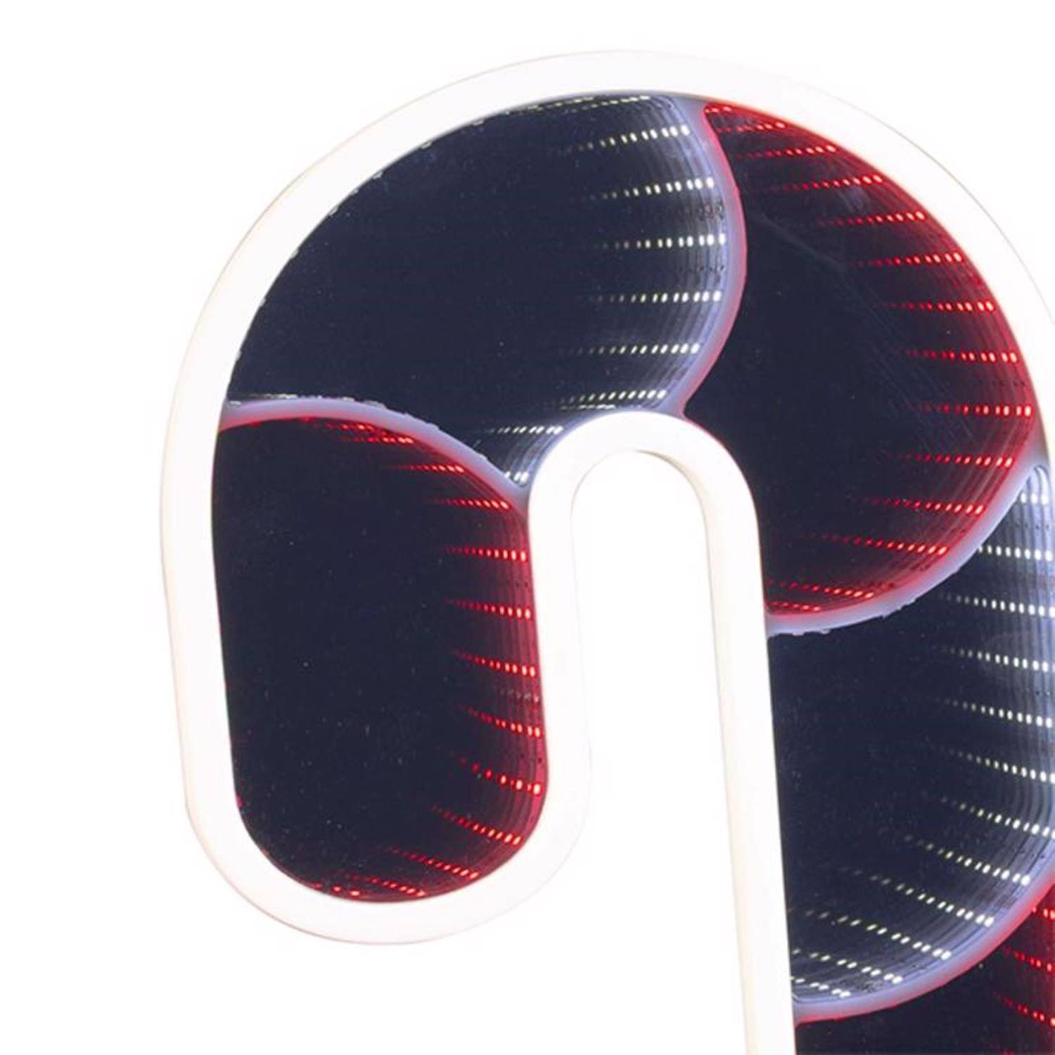 Angle. Celebrations - Celebrations LED Infinity Candy Cane 30 in. Yard Decor - Red | White.
