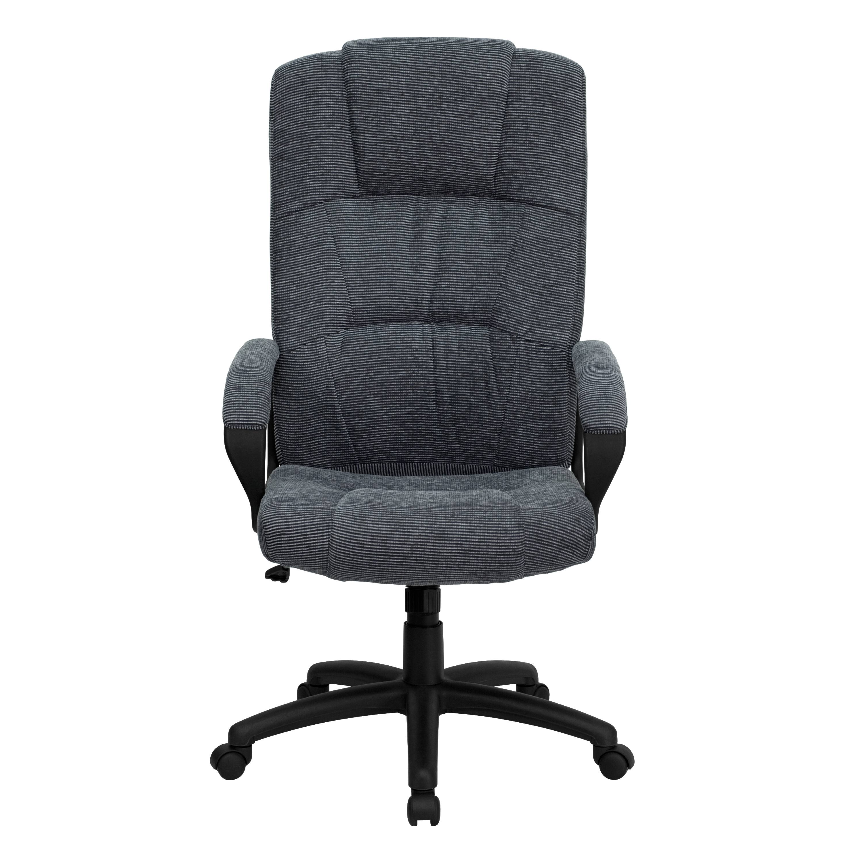 Alt View 7. Emma + Oliver - High Back Fabric Executive Swivel Office Chair with Arms - Gray.