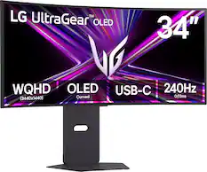 LG UltraGear™ OLED
34"
WQHD (3440x1440)
OLED Curved
USB-C
240Hz
0.03ms