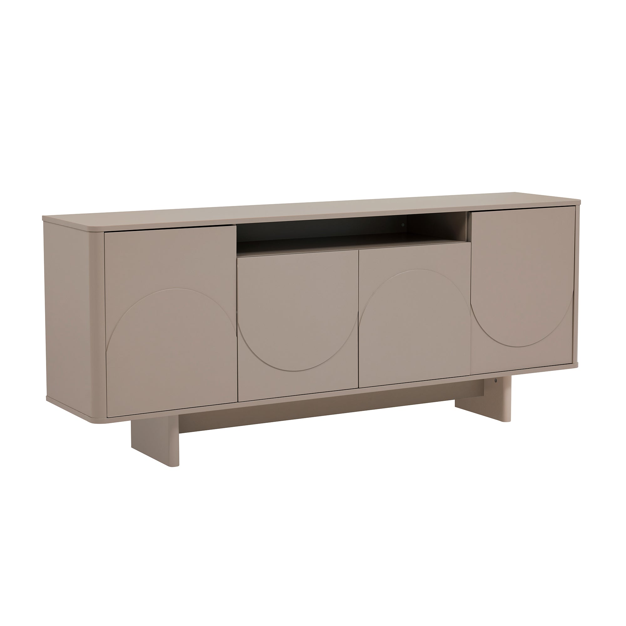 Alt View 3. Manhattan Comfort - Ella Modern 71" Sideboard - Mocha.