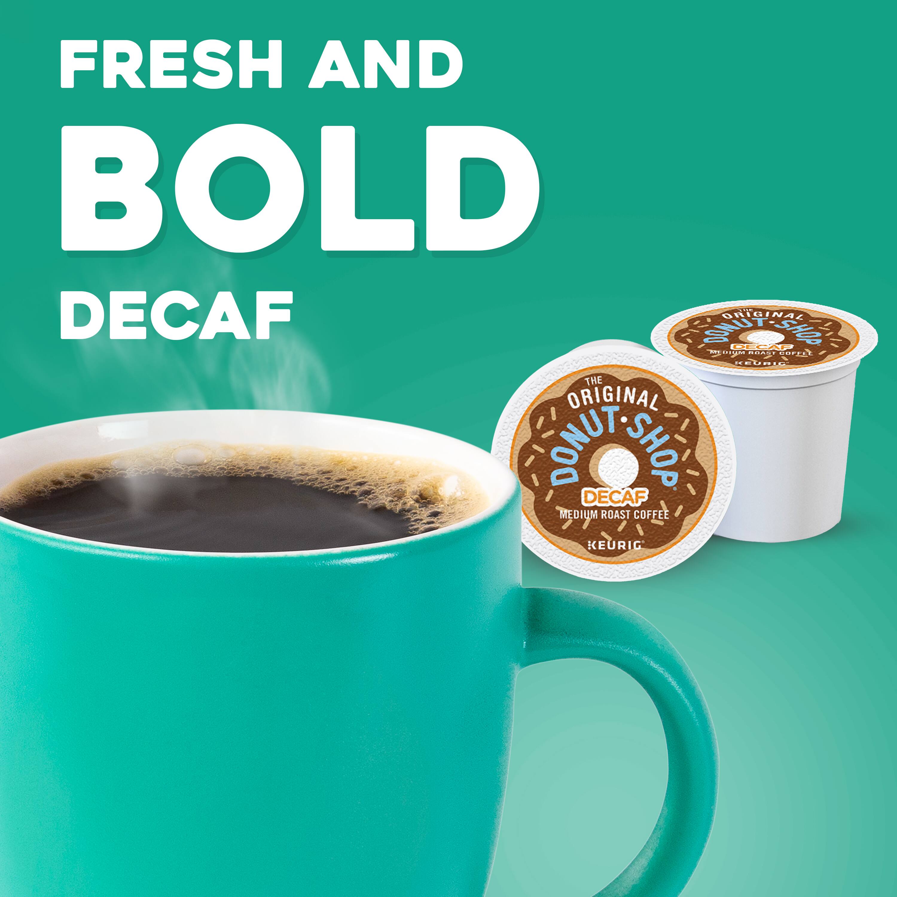 Fresh and Bold Decaf Original Donut Shop Medium Roast Coffee Keurig.