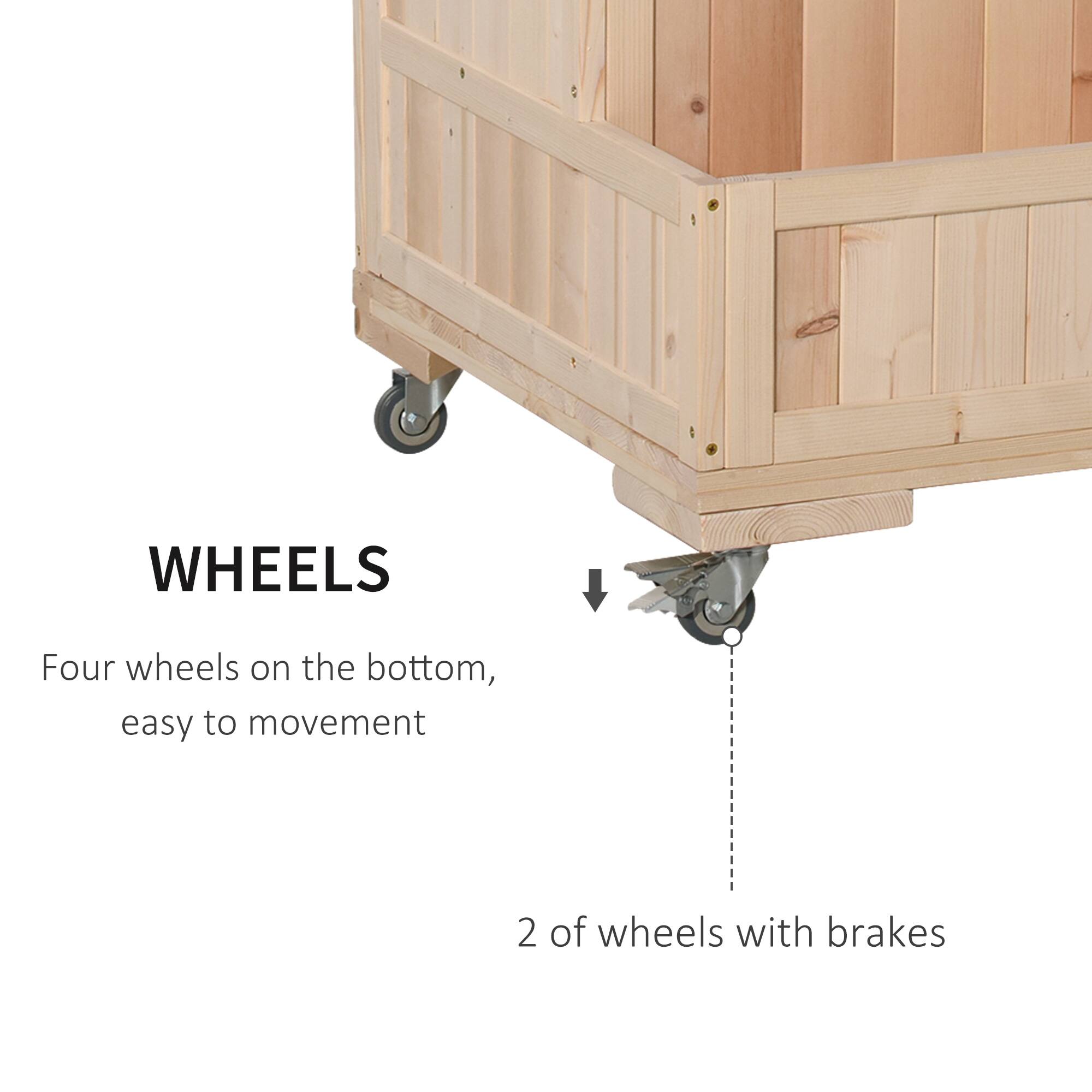 WHEELS
Four wheels on the bottom, easy to movement
2 of wheels with brakes