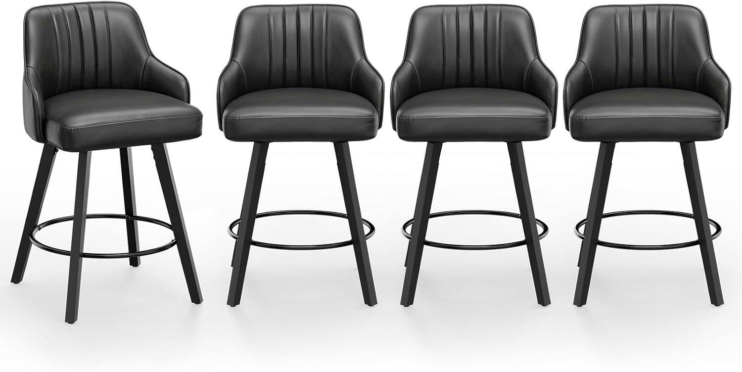 Black Pu-Set of 4
