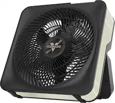 Front. Vornado - Vornado Model 80X High Velocity Box Fan with Kick Stand, Digital Display, Removable Grille, 99 Speeds, 1-12 Hour Timer - Cool Grey.