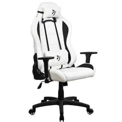 Front. Arozzi - Torretta Soft PU Gaming Chair - White.