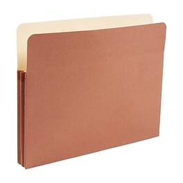 Staples - Reinforced File Pocket, 1.75" Expansion, Letter Size, 25/Box - Brown