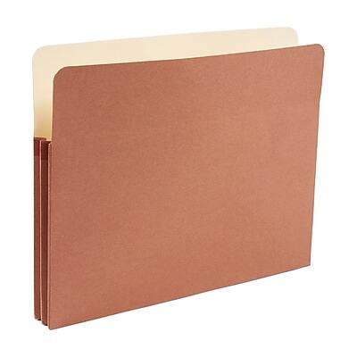 Staples - Reinforced File Pocket, 1.75" Expansion, Letter Size, 25/Box - Brown