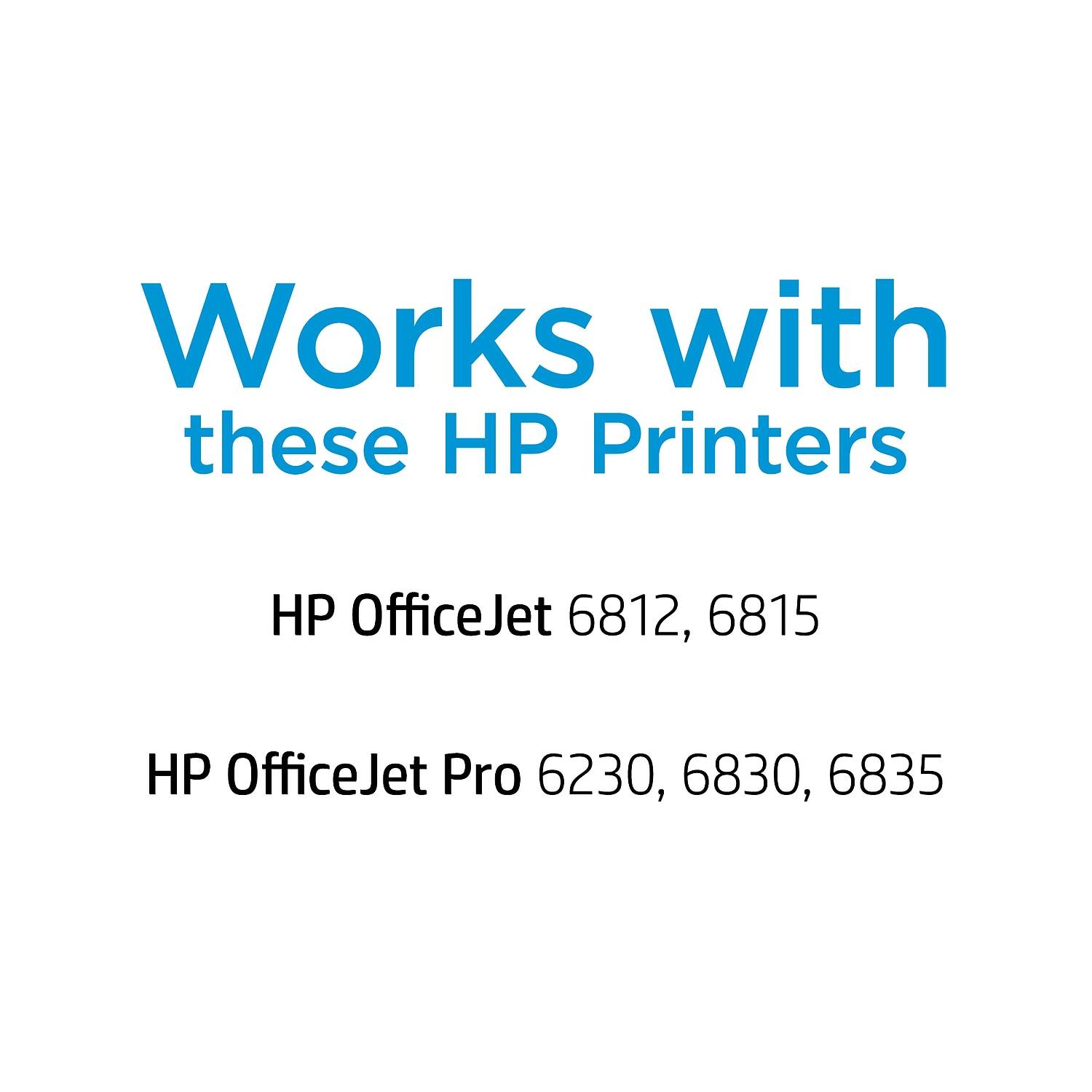 Works with these HP Printers

HP OfficeJet 6812, 6815

HP OfficeJet Pro 6230, 6830, 6835