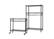 Alt View 17. TRINITY - 5-Tier 30x14x72 Modular Commercial Wire Shelving NSF w/ Baskets & Wheels Black - Black.