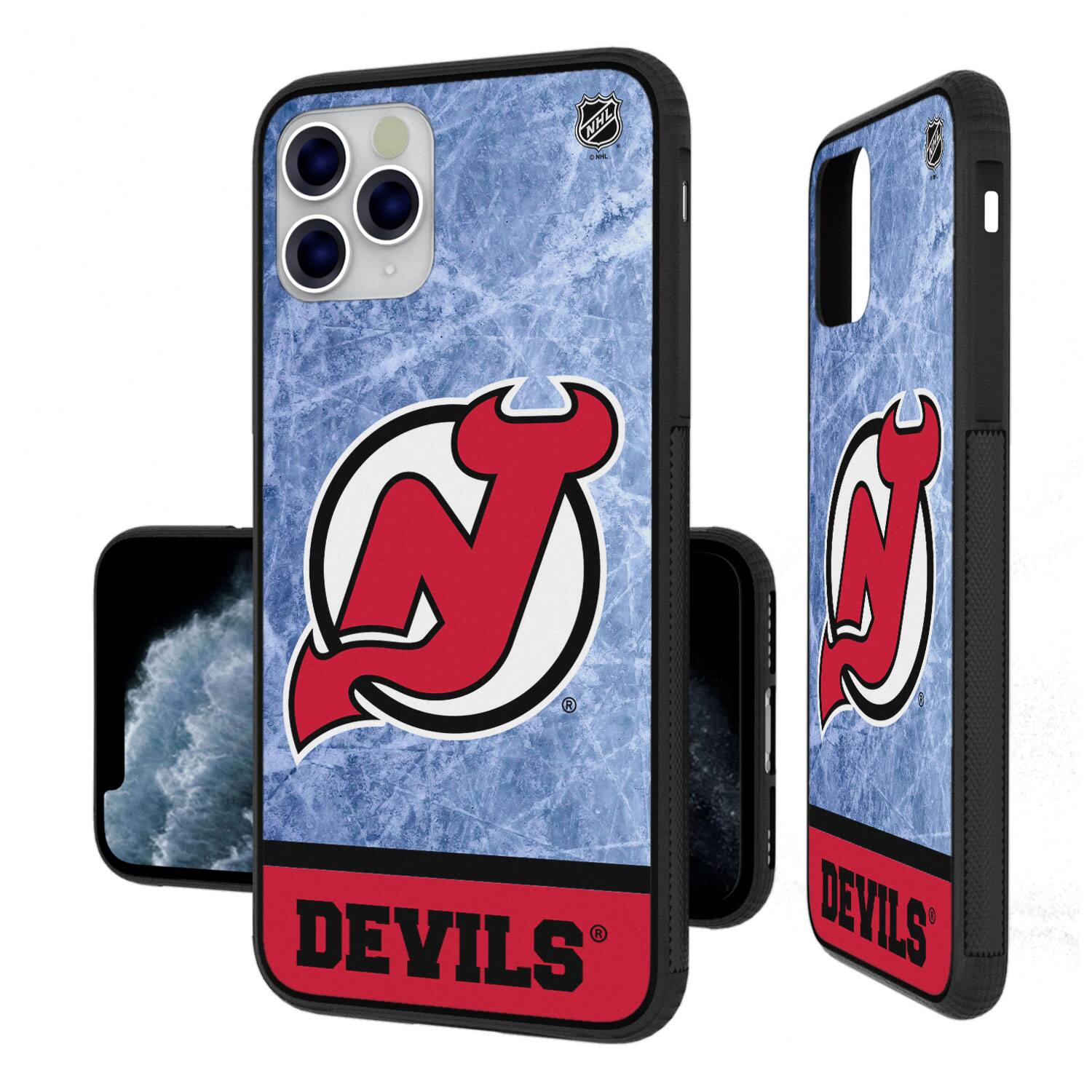 Keyscaper - NHL - New Jersey Devils Bump Case with 8.2ft Drop Protection - 15 - Multicolor