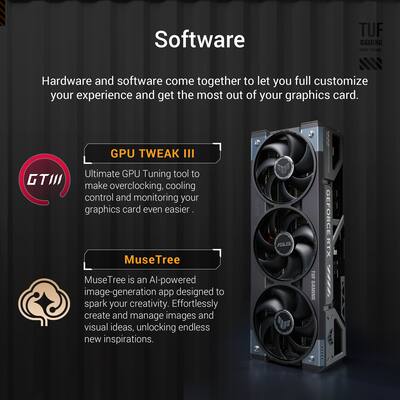 ASUS TUF Gaming NVIDIA GeForce RTX 5080 16GB GDDR7 PCI Express 5.0 ASUS TUF Gaming NVIDIA GeForce RTX 5080 16GB GDDR7 PCI Express 5.0