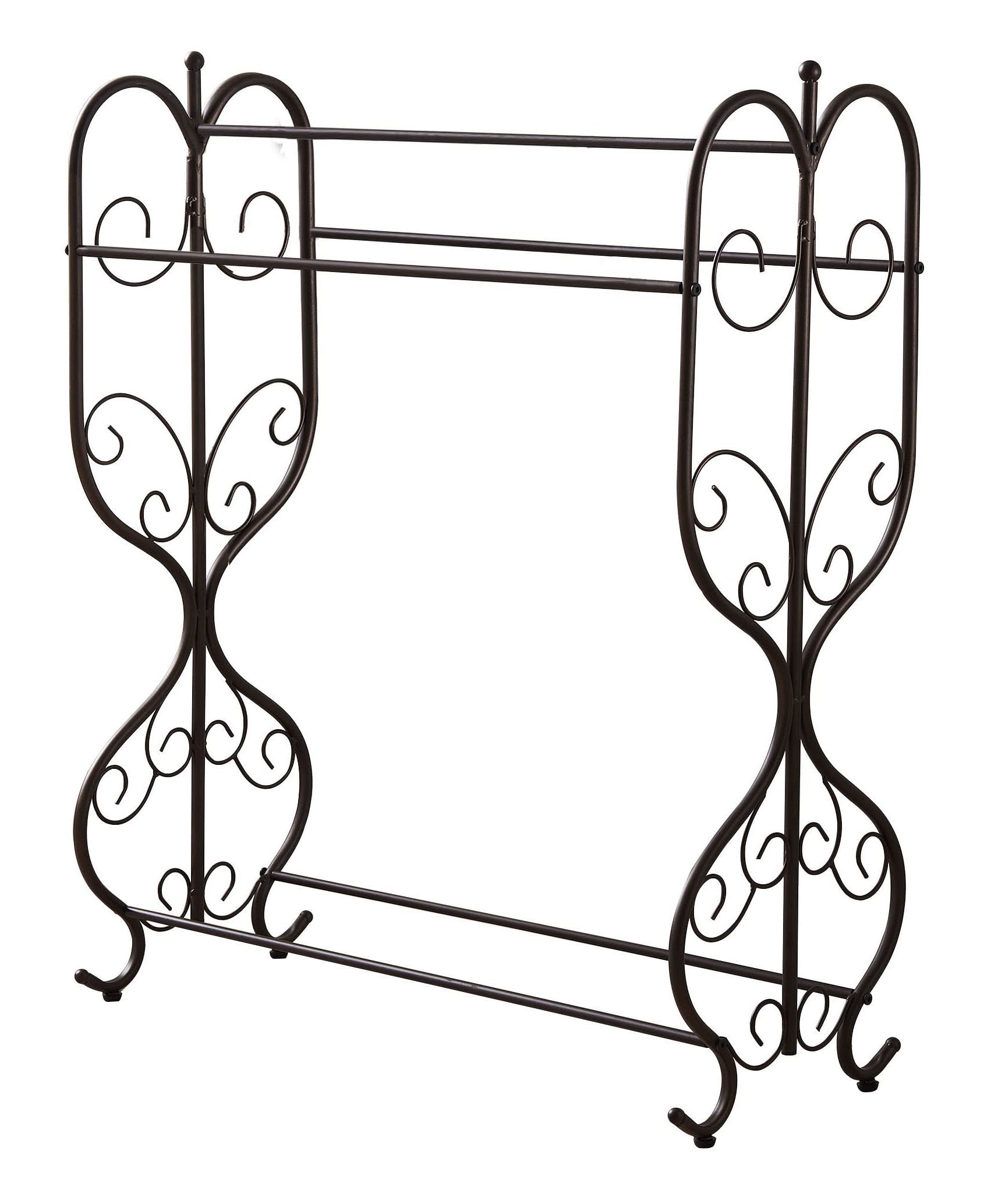 Back. Kings Brand Furniture - Kings Brand Furniture Towel Rack - Pewter.