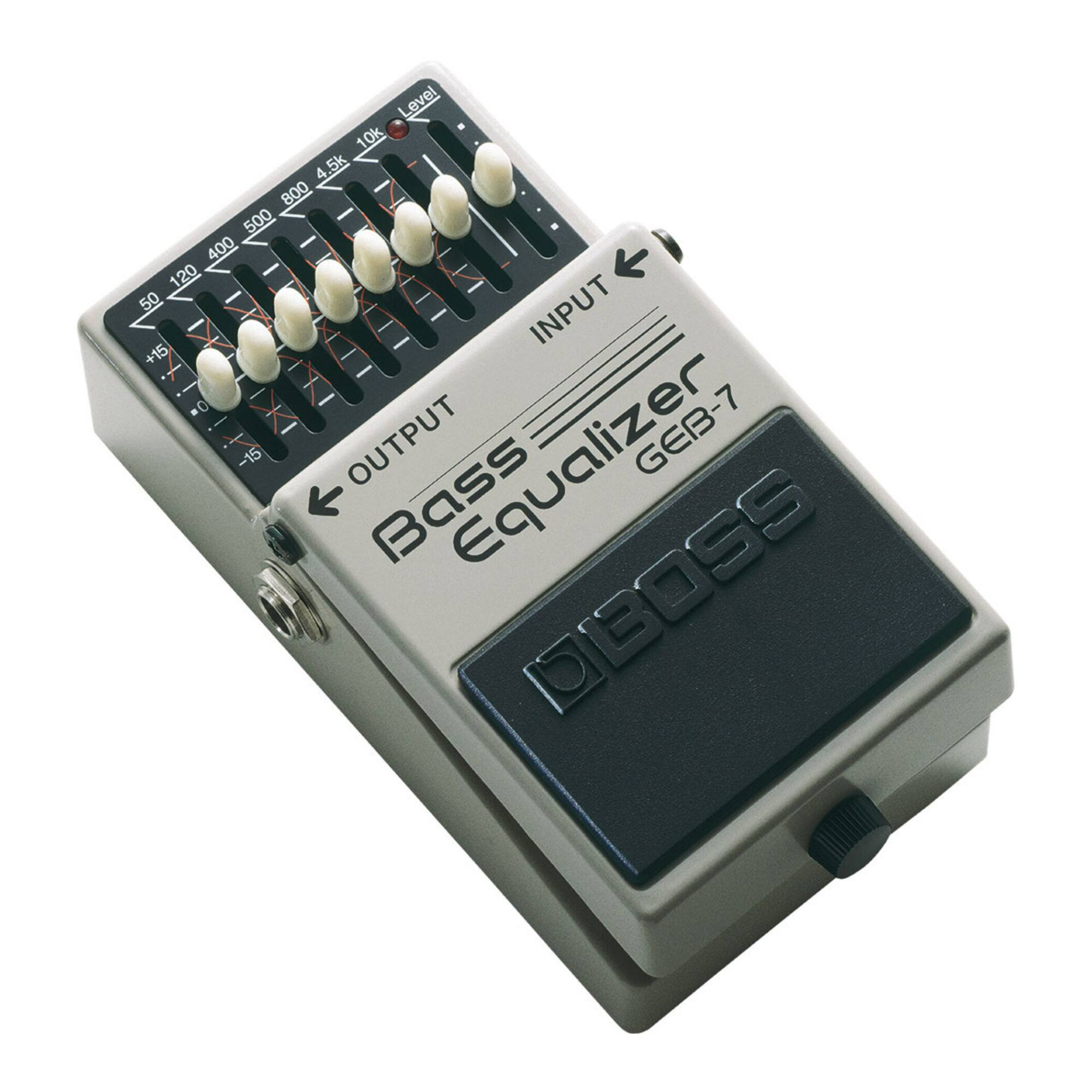 Level 10k 4.5k 800 500 400 120 50  
INPUT +15 *0 -15  
OUTPUT  
Equalizer GEB-7  
Bass  
BOSS