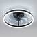 Alt View 8. Breezary - 20-Inch Modern Flush Mount Cage Fan with LED Light & Remote, Timer, 7 PC Blades, 6-Speed DC Motor - black.