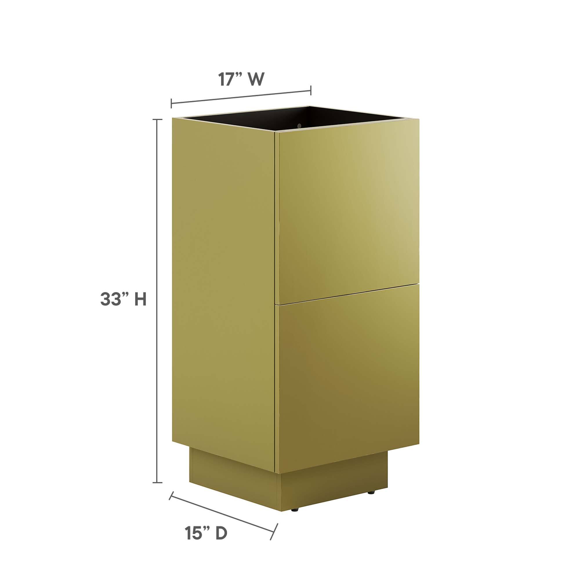 17" W x 33" H x 15" D