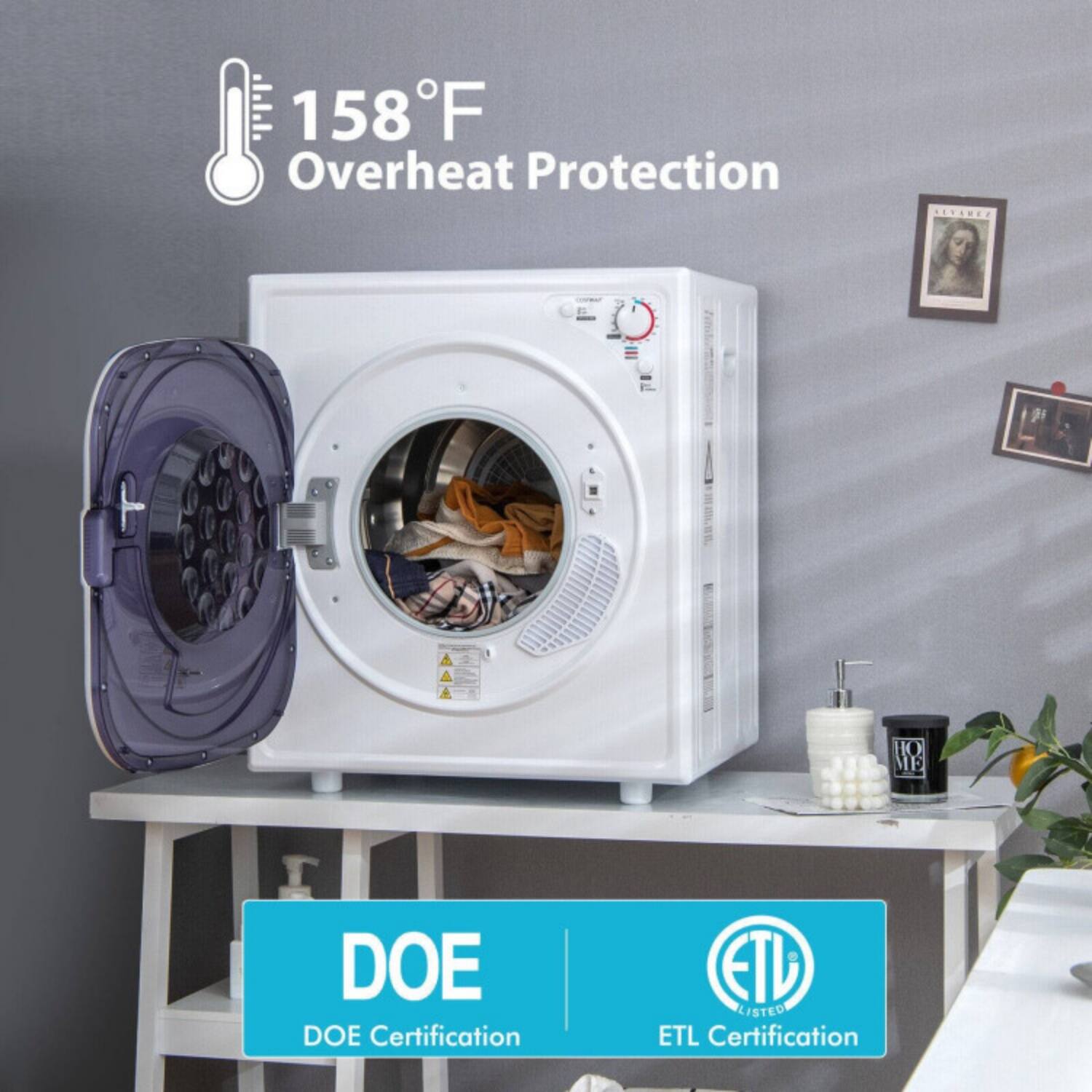 158°F Overheat Protection  
DOE Certification  
ETL Certification