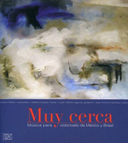 Certainly! Here is the corrected and grouped text:

---

**Muy cerca**  
Música para violoncello de México y Brasil

- **Martin**, violoncello  
- **Alethia Lozano**, flauta  
- **Juan Carlos Laguna**, guitarra  
- **Juan Antonio Santoyo**, piano  

---

This text appears to be the credits for a musical album or performance featuring music for cello from Mexico and Brazil.