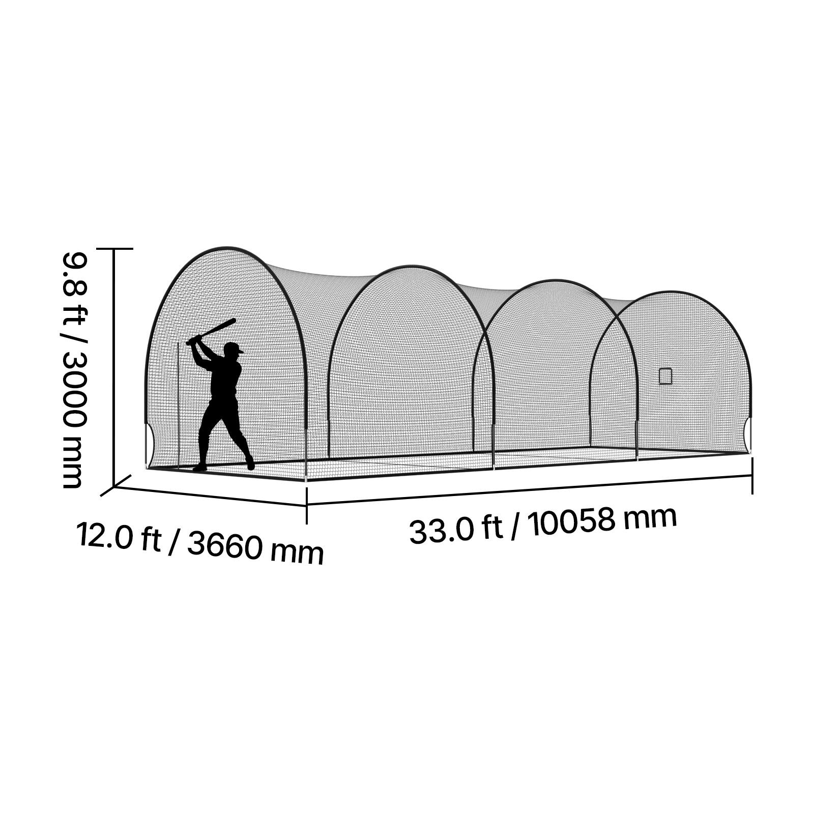 9.8 ft / 3000 mm  
12.0 ft / 3660 mm  
33.0 ft / 10058 mm