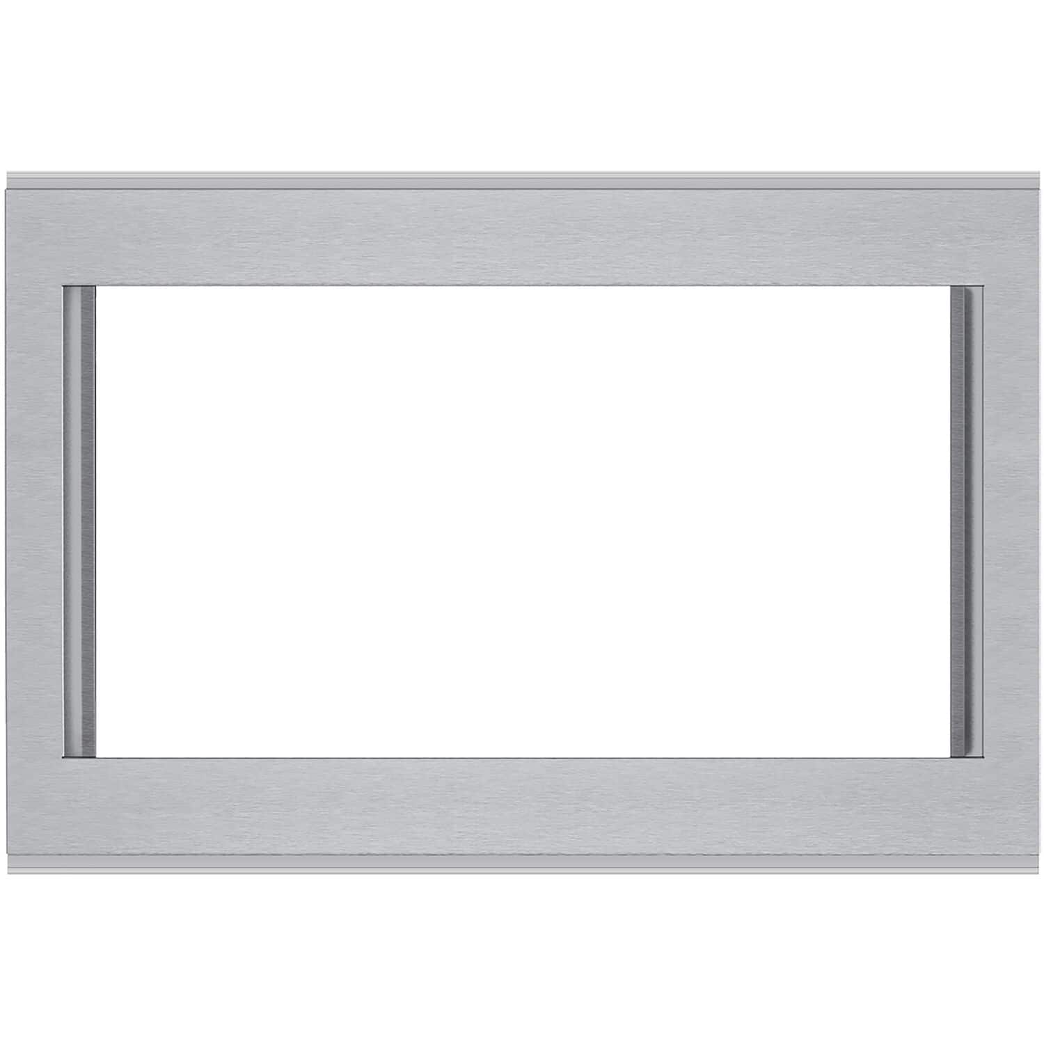 Front. Sharp - 30 in. Built-In Microwave Trim Kit for SMC2266HS - Silver.