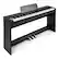 Alt View 9. Costway - Costway 88-Key Hammer Action Weighted Keyboard Electric Piano with Stand & Triple Pedals - Black.