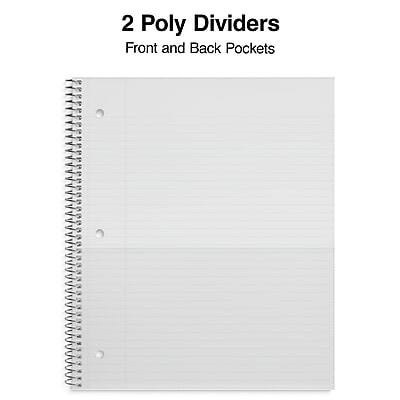 2 Poly Dividers  
Front and Back Pockets