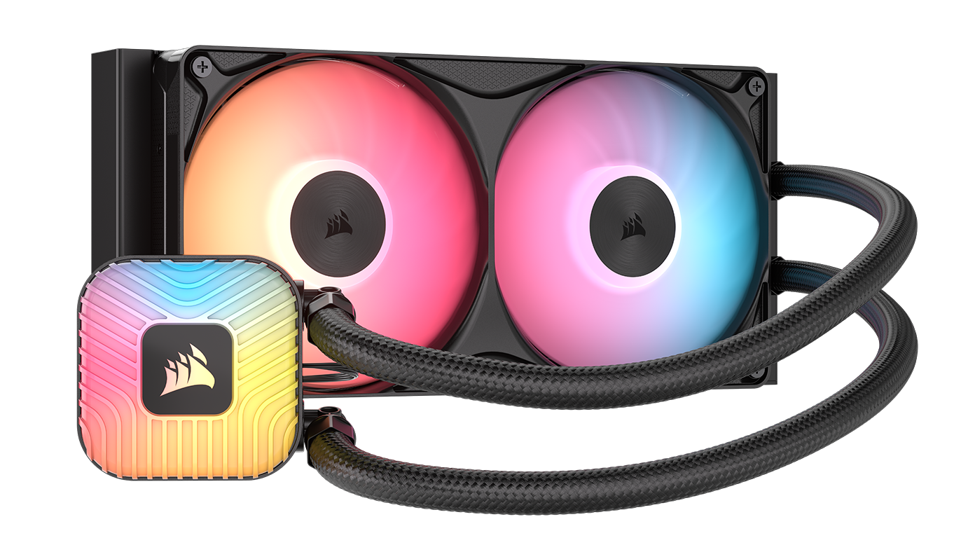 CORSAIR - NAUTILUS II 240 RS ARGB Liquid CPU Cooler – Vibrant ARGB, FlowDrive 2S Pump, RS II ARGB Uni Frame Fans, 240mm Radiator - Black