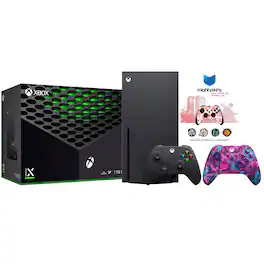Xbox Series X 1TB Disc Console with Extra Controller and MightySkins Code Bundle
