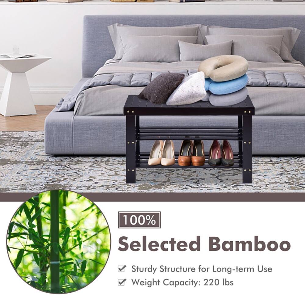 100% Selected Bamboo  
Sturdy Structure for Long-term Use  
Weight Capacity: 220 lbs