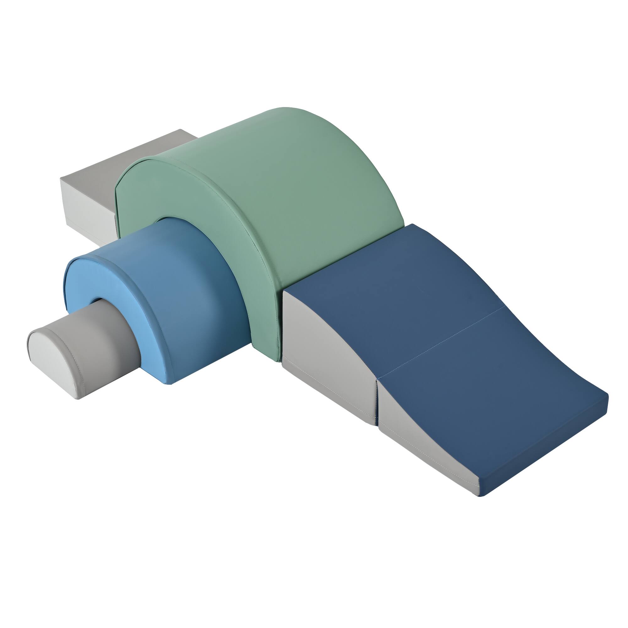 Alt View 5. Siljoy - 5‑Piece Lollipop‑Shaped Kids Climbing Toys, Soft Foam Blocks, Indoor Play, Safe EPE, Lightweight, for Toddlers - Colorful.