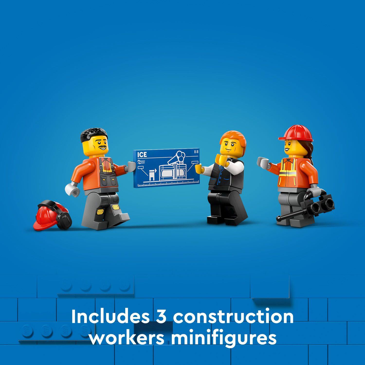 ICE 1: Includes 3 construction worker minifigures.