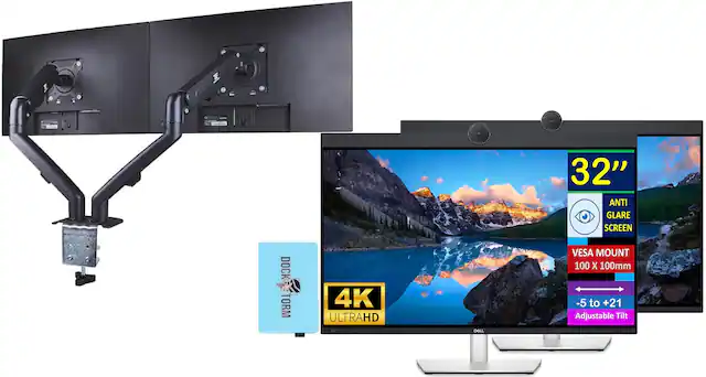 32" Anti Glare Screen Dock Torm 4K Ultra HD VESA Mount 100 x 100mm -5 to +21 Adjustable Tilt
