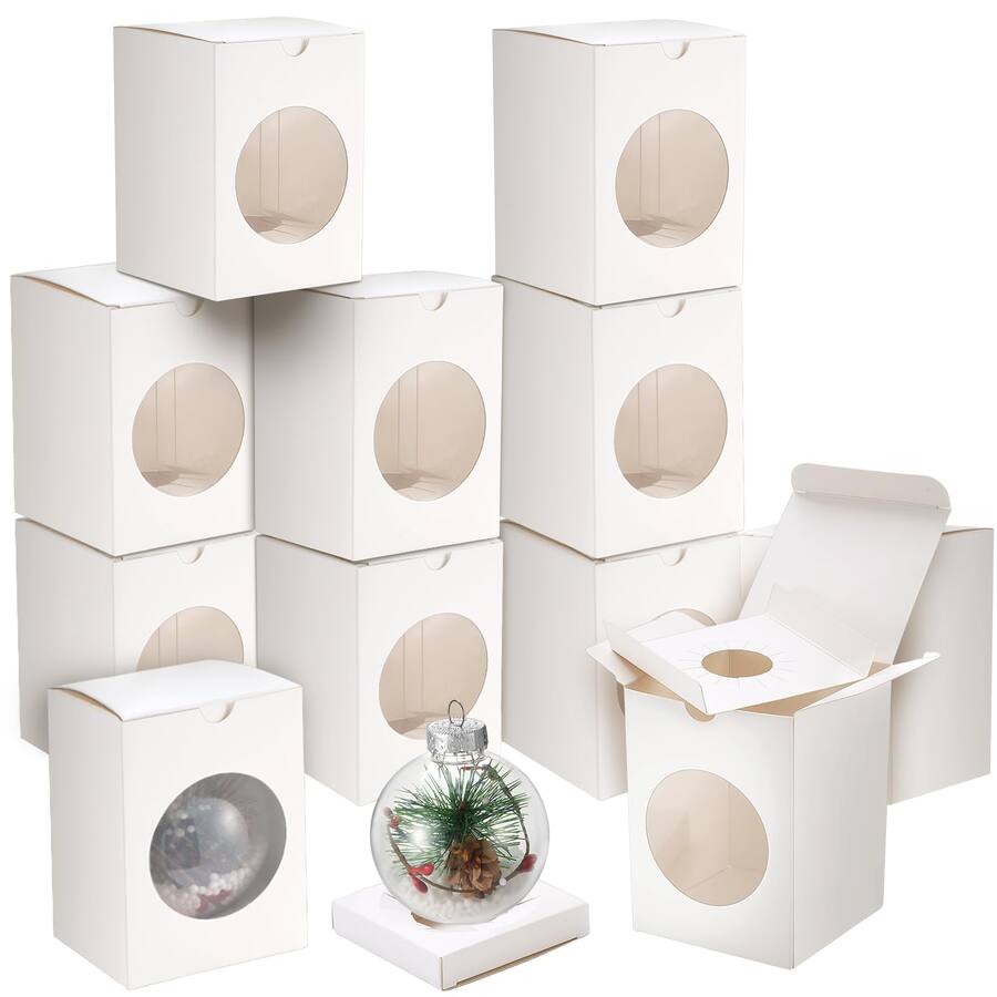 Paradigms Interiors Christmas Ornaments Balls Boxes 3 2''x 3 x 4 2 ...