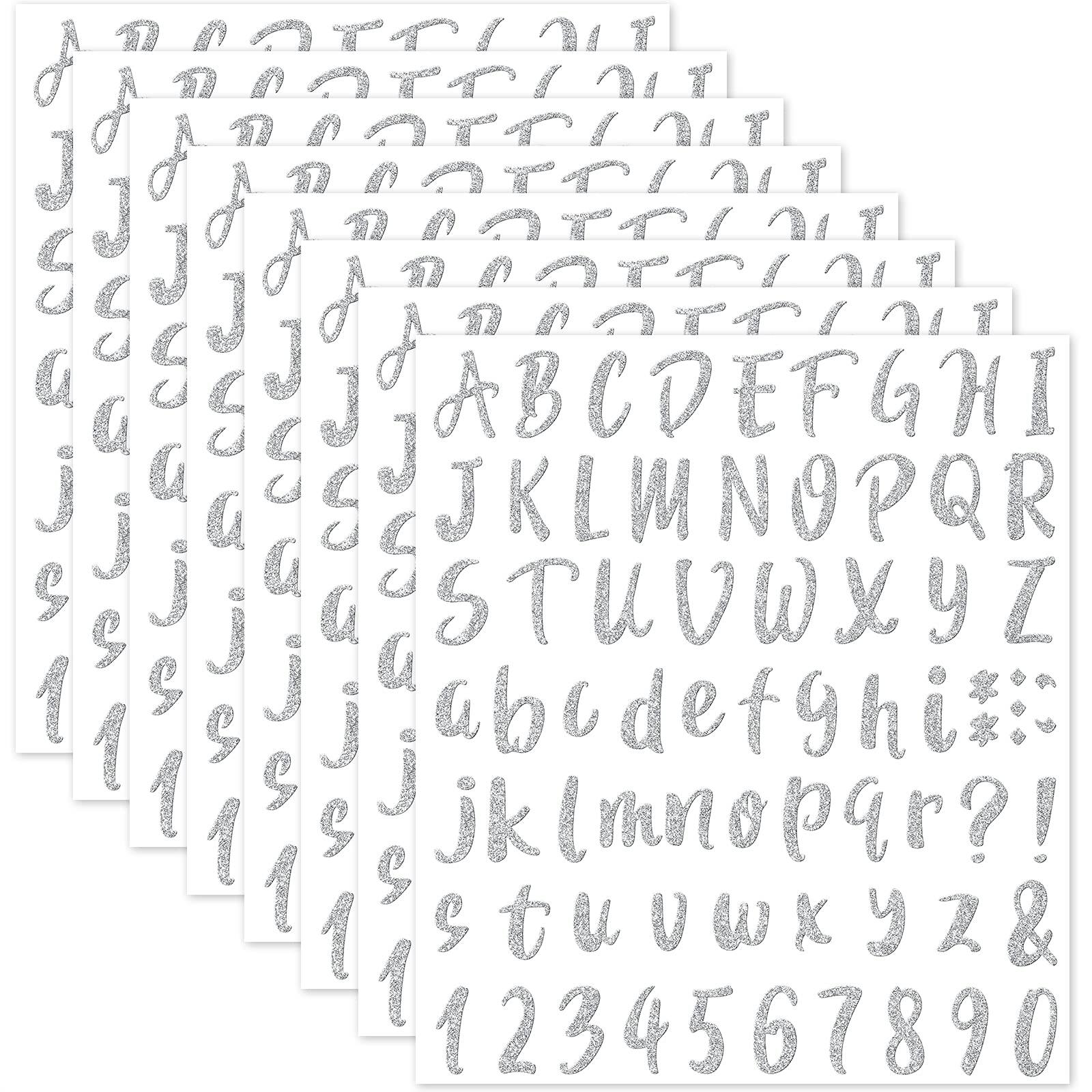 Paradigms Interiors Christmas 576 8 Sheets Glitter Letters Stickers ...