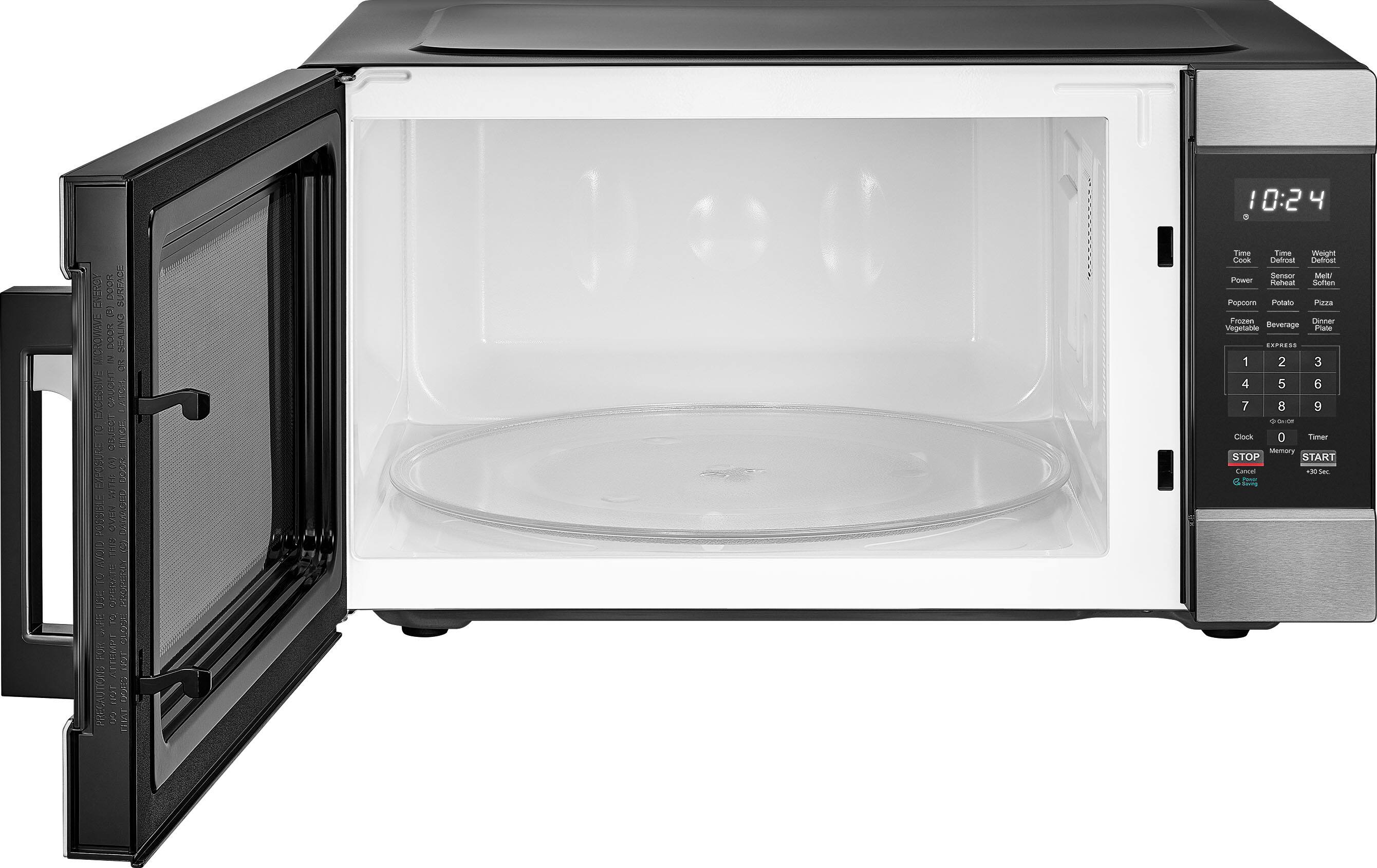 0:24 ENERGY 3k SURFACE MICROWAVE DOOR ONIVAS IN 2

nthitodsa a 1o TO rarso S Eus0aa A U1oA POSELL OVEN

e ICR 19 POSaRUY USE OPERATE

e niD D0s GUTE

PREGAUTIONS T nothinto_ranie g LHAE

Time Ema Weight Cook Defrost Sensor Mell Powei Refeat Soften Popcorn Potato irra Prozen Oinner Vegetable Beverage Plate

EPRESS 1 2 3 4 5 6 7 8 9 Clock 0 Timer Membry STOP START Cancel

- Ser G II